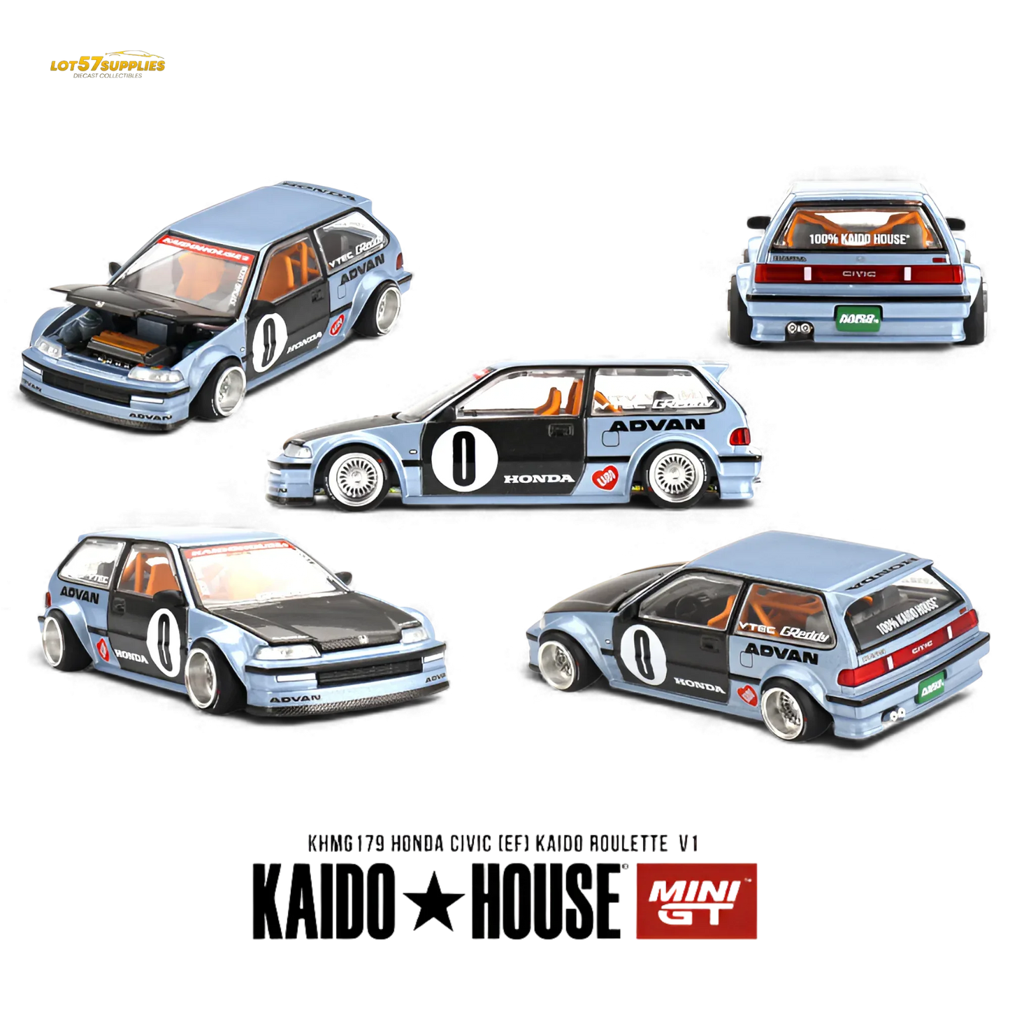 Mini GT x Kaido House Honda Civic EF 1:64 - ToylandEU