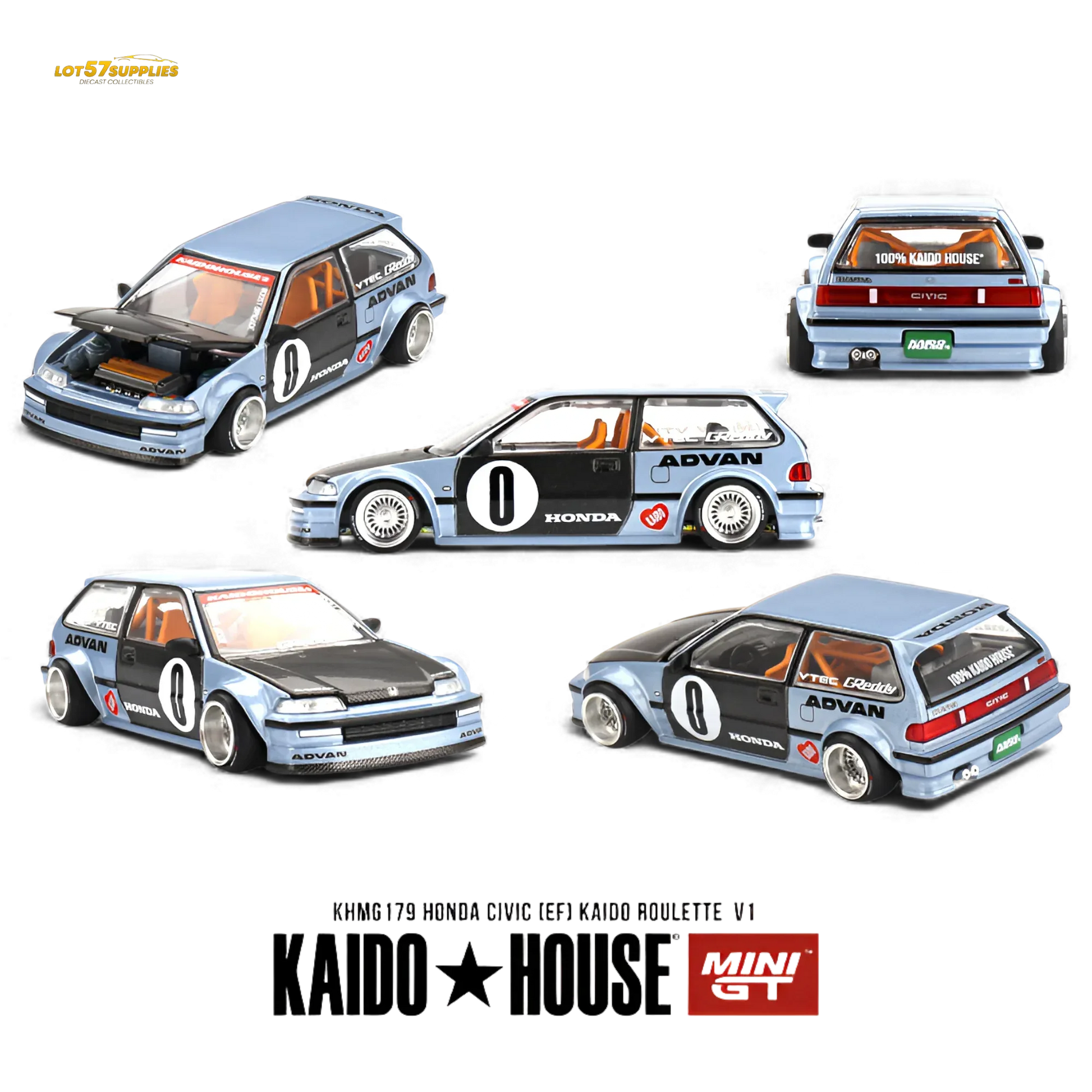 Mini GT x Kaido House Honda Civic EF 1:64 - ToylandEU