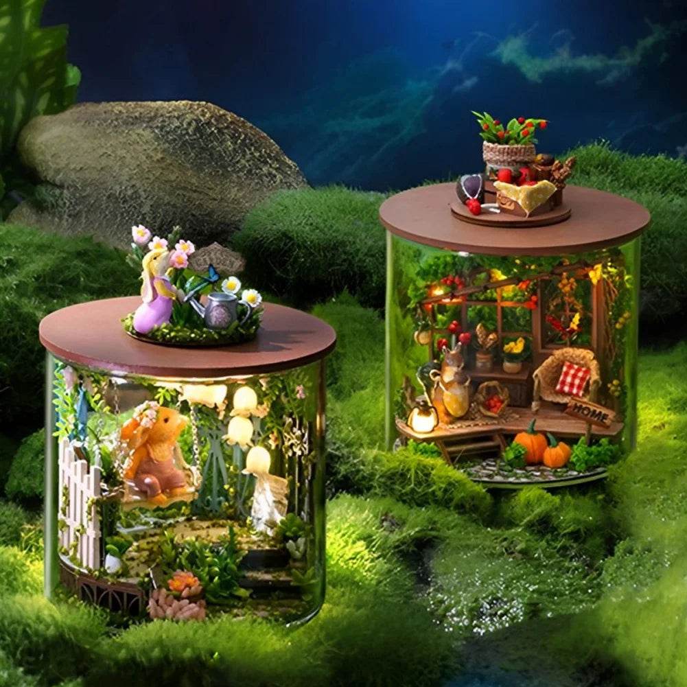 Mini Handmade Doll House Wooden 3D Puzzle Assembly Kit - ToylandEU