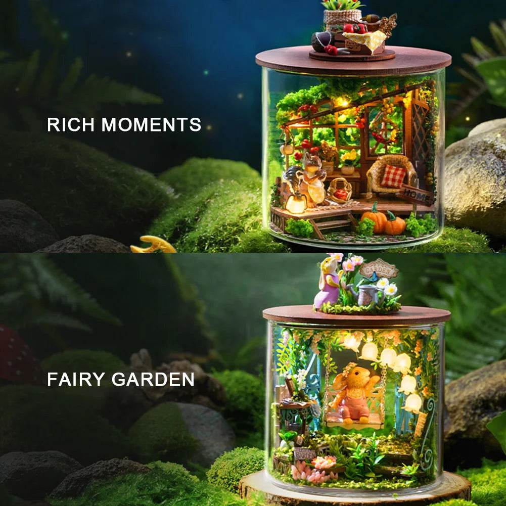 Mini Handmade Doll House Wooden 3D Puzzle Assembly Kit - ToylandEU