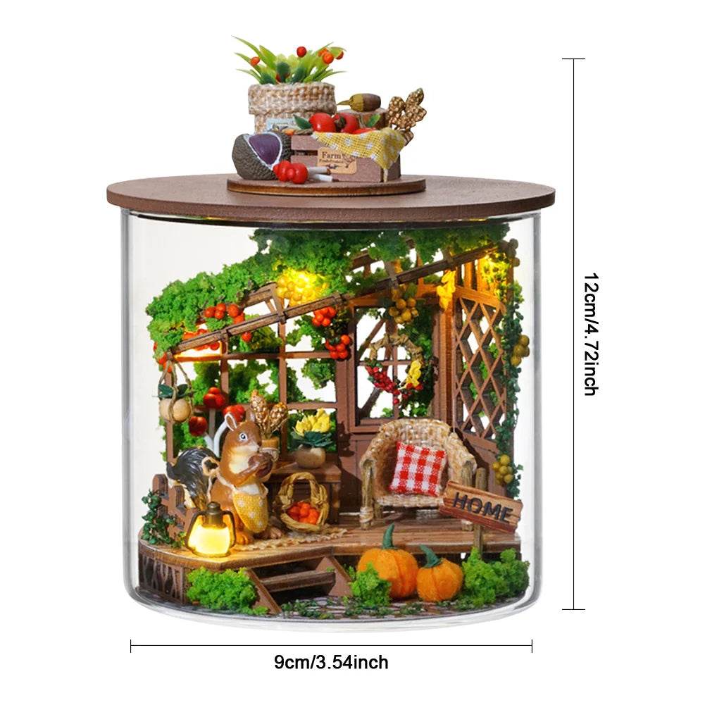 Mini Handmade Doll House Wooden 3D Puzzle Assembly Kit - ToylandEU