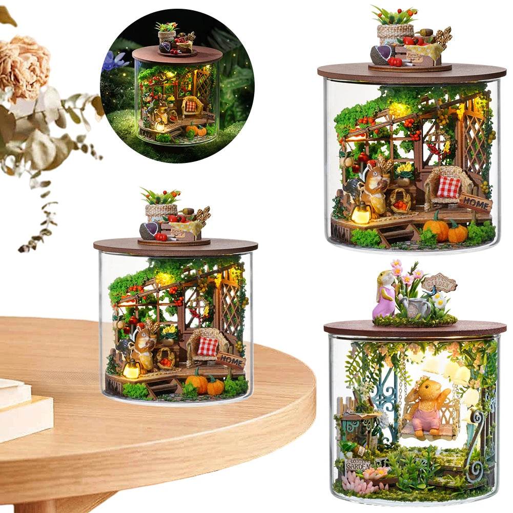 Mini Handmade Doll House Wooden 3D Puzzle Assembly Kit - ToylandEU