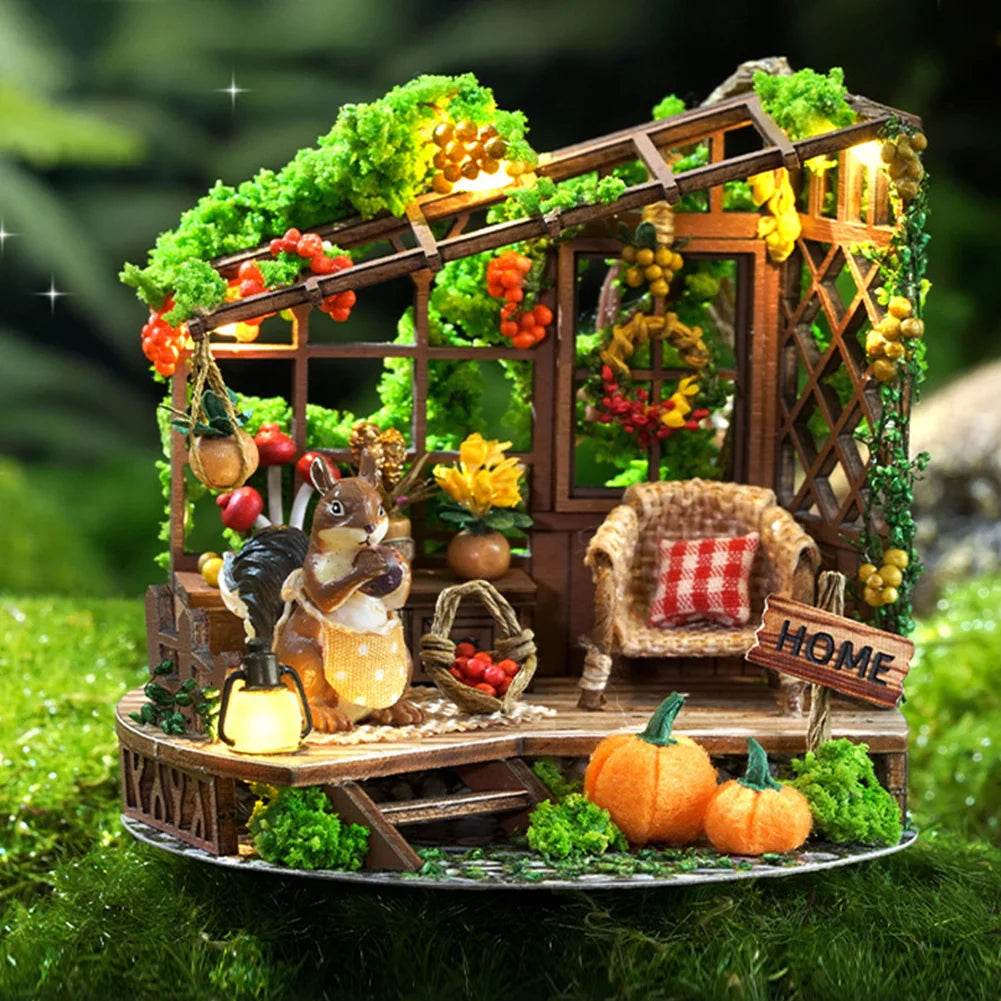 Mini Handmade Doll House Wooden 3D Puzzle Assembly Kit - ToylandEU