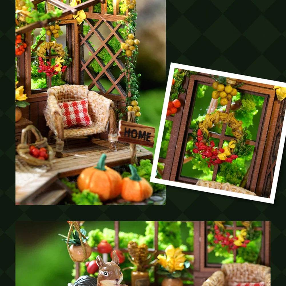 Mini Handmade Doll House Wooden 3D Puzzle Assembly Kit - ToylandEU