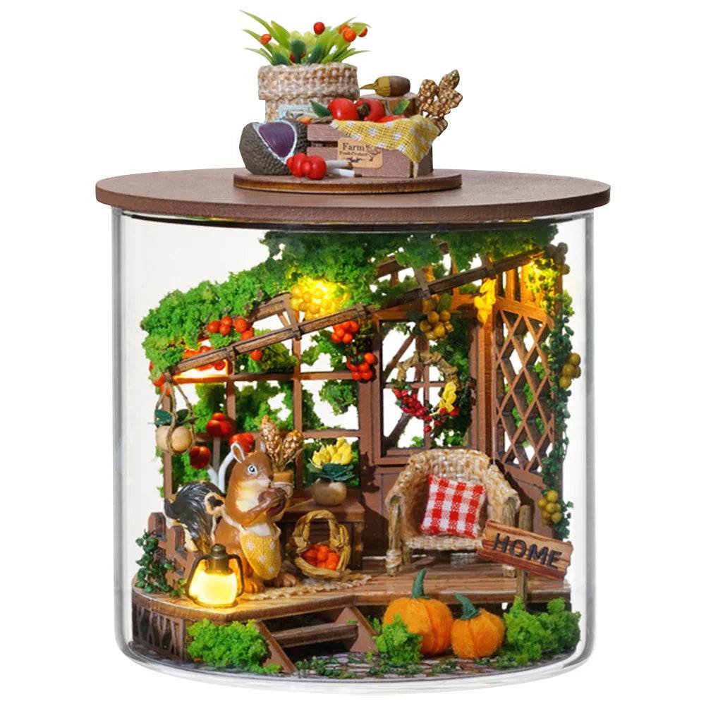 Mini Handmade Doll House Wooden 3D Puzzle Assembly Kit - ToylandEU