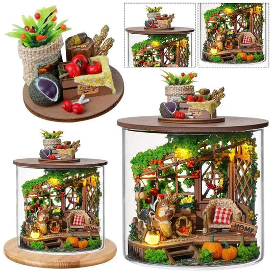  Mini Handmade Doll House Wooden 3D Puzzle Craft Kit -  ToylandEU™