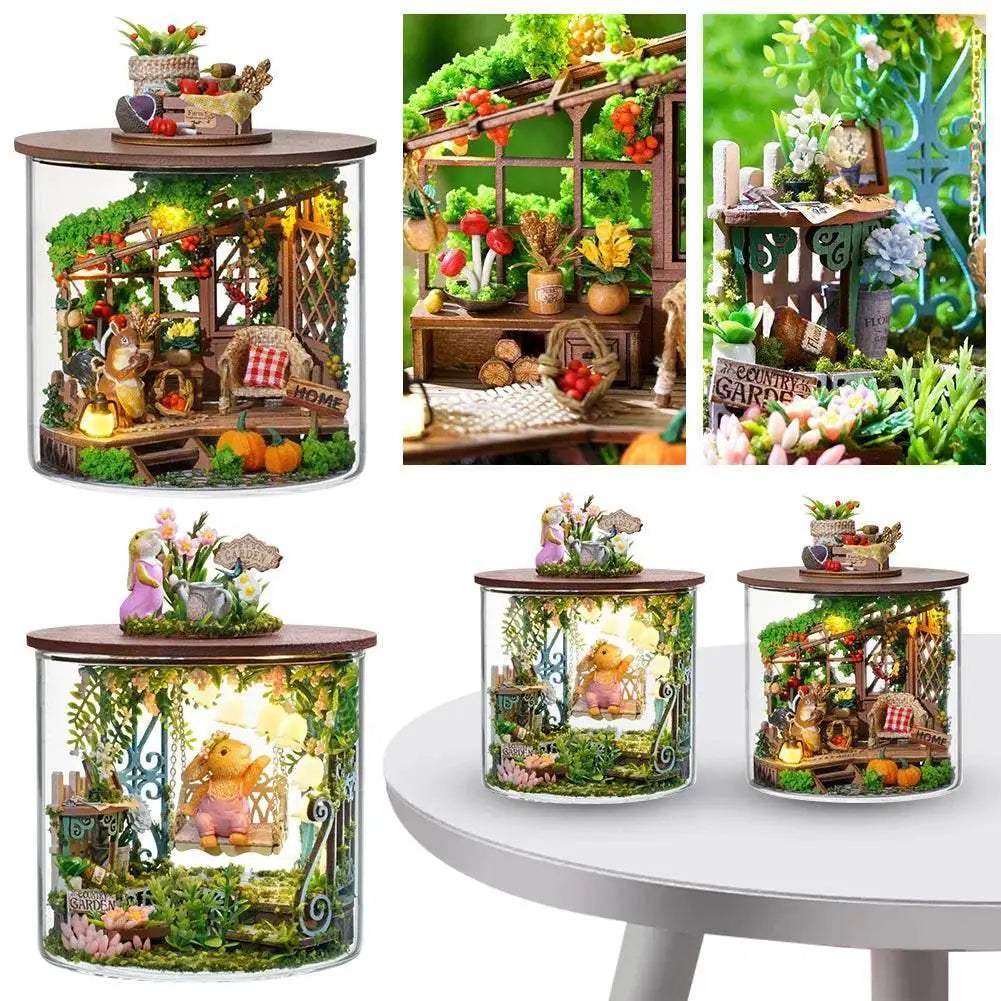  Mini Handmade Doll House Wooden 3D Puzzle Craft Kit -  ToylandEU™