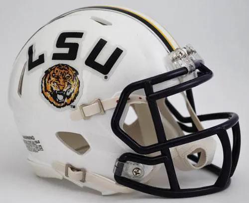  LSU Tigers Riddell Mini Speed Helmet White Alternate -  ToylandEU™