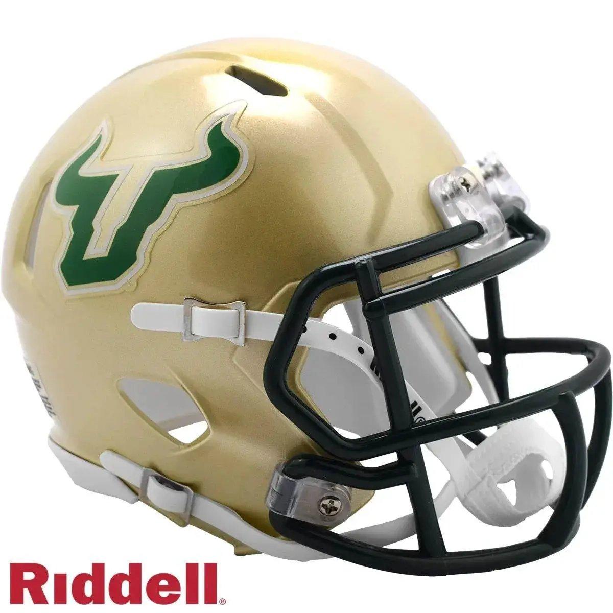  South Florida Bulls Riddell Replica Mini Speed Helmet Gold -  ToylandEU™