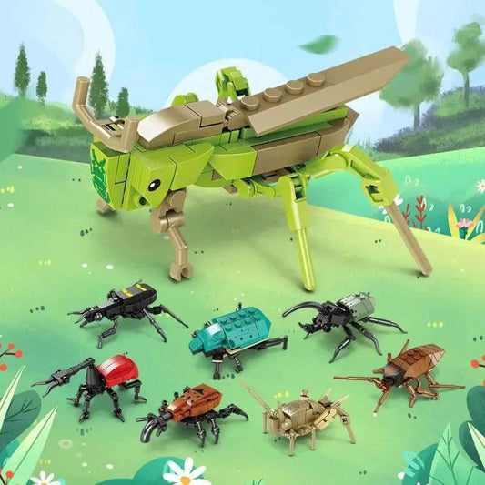  Mini Insect Series Building Block Grasshopper Unicorn Scarab -  ToylandEU™
