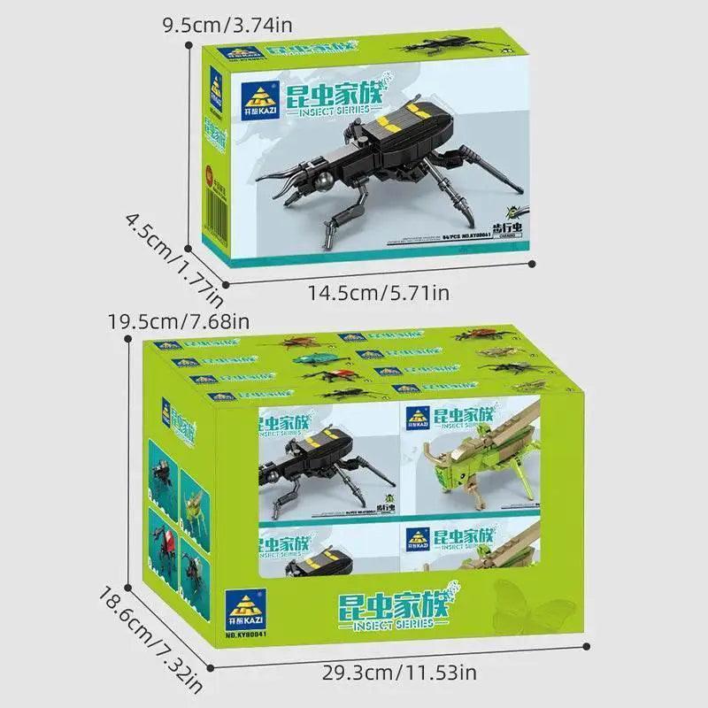  Mini Insect Series Building Block Grasshopper Unicorn Scarab -  ToylandEU™