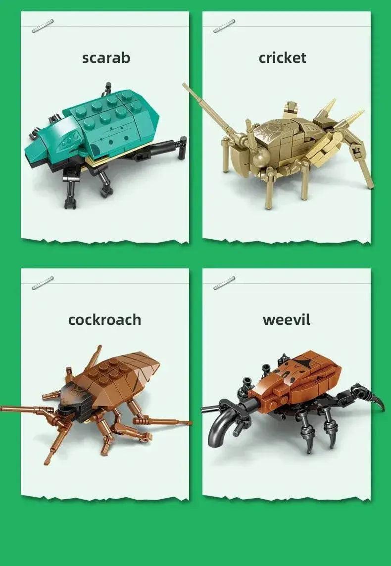  Mini Insect Series Building Block Grasshopper Unicorn Scarab -  ToylandEU™