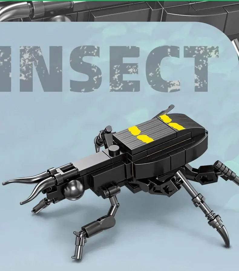 Mini Insect Series Building Block Grasshopper Unicorn Scarab - ToylandEU