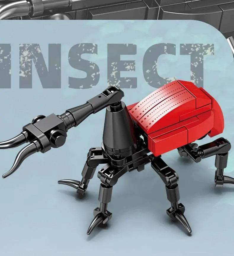 Mini Insect Series Building Block Grasshopper Unicorn Scarab - ToylandEU