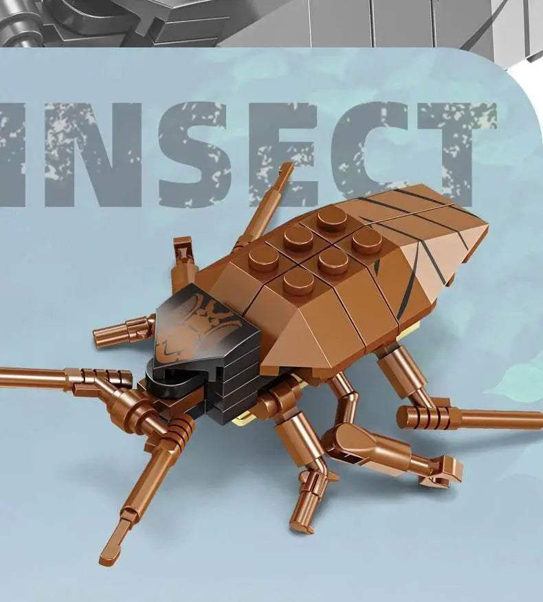 Mini Insect Series Building Block Grasshopper Unicorn Scarab - ToylandEU