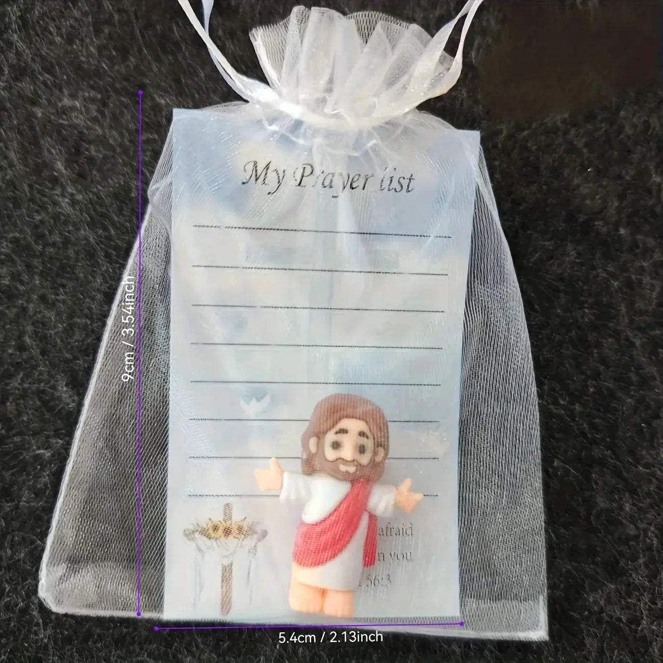 Mini Jesus Statue And Prayer Card Pack Keepsake For Easter - ToylandEU