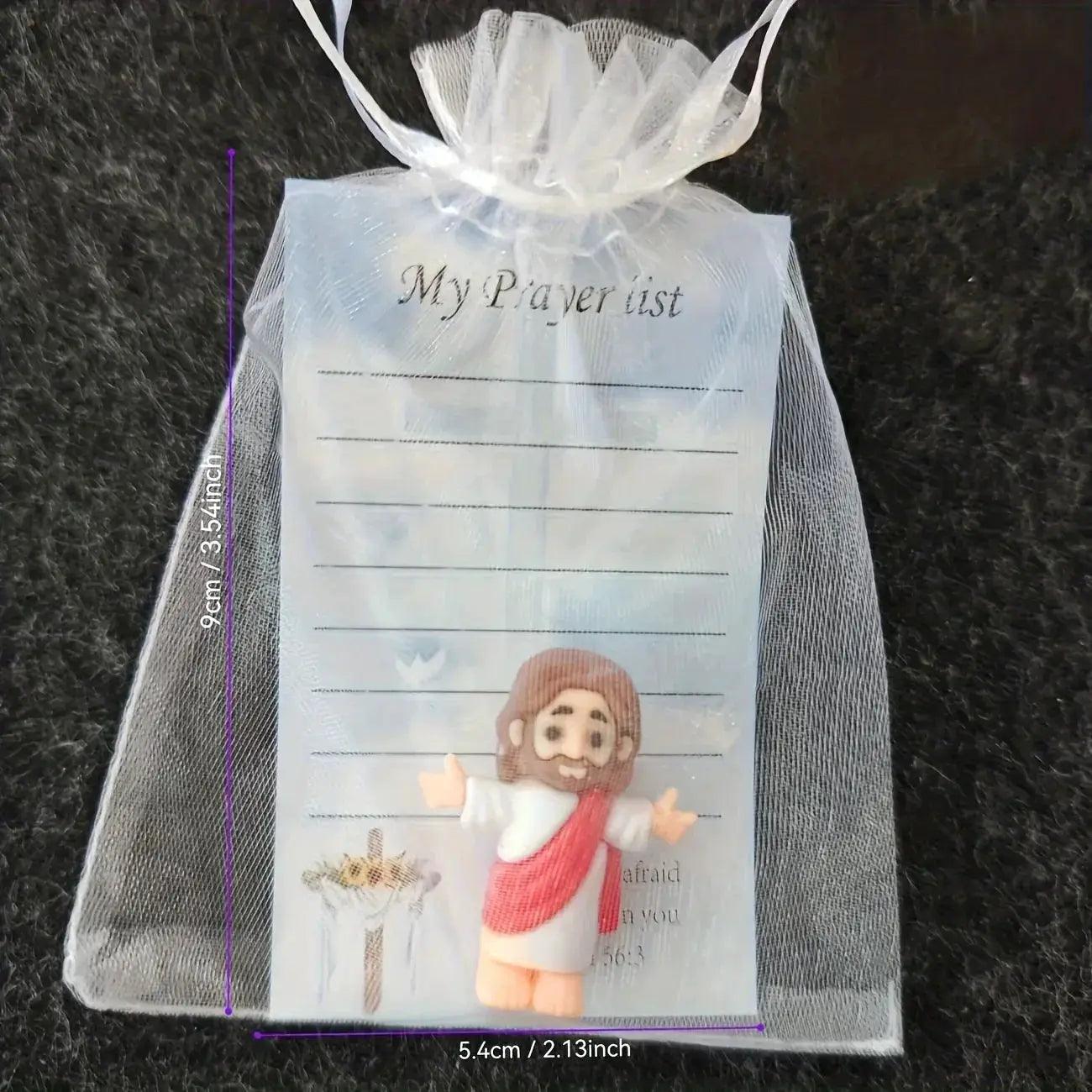  Mini Jesus Statue Easter Keepsake And Prayer Card Pack -  ToylandEU™