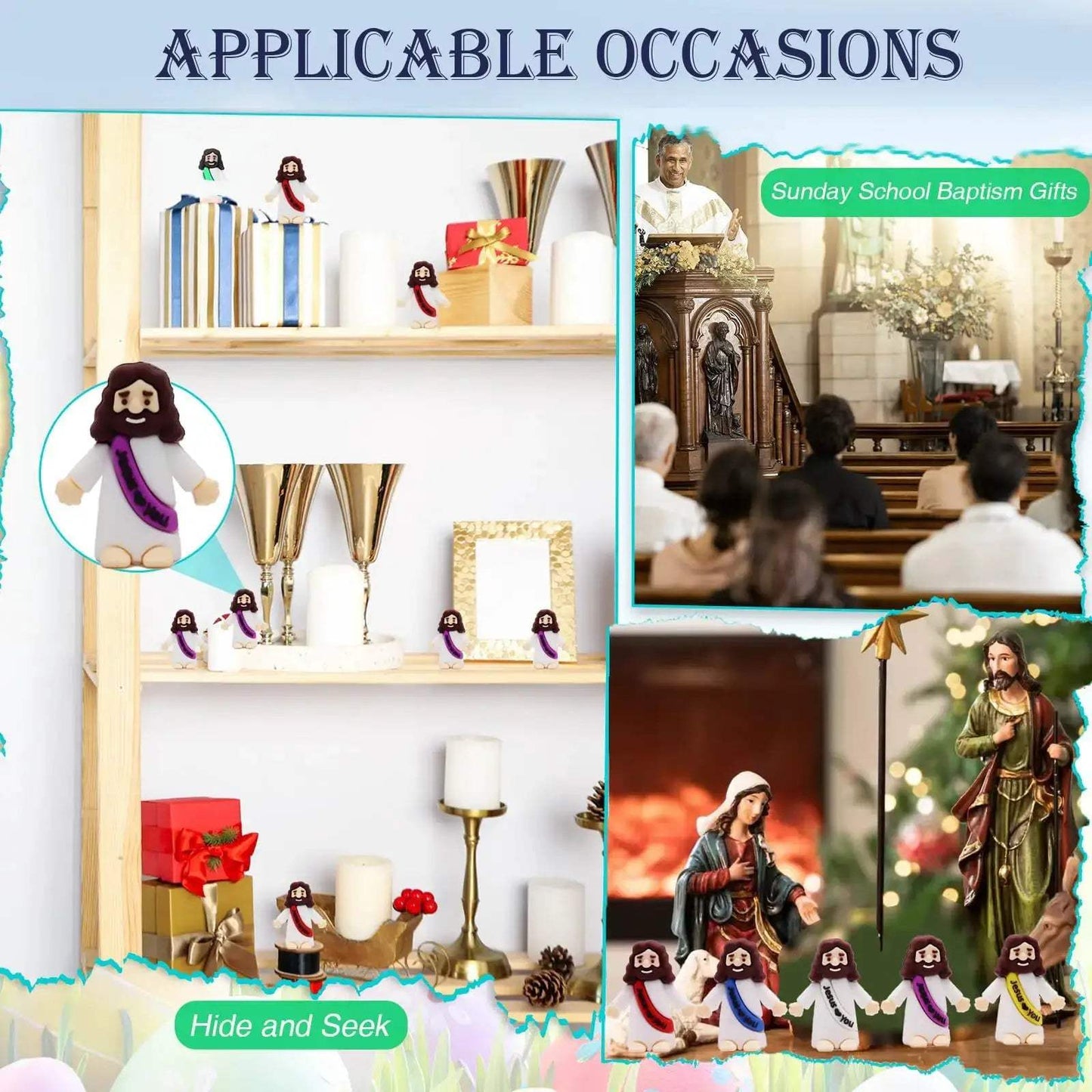 Mini Jesus Statue Set For Easter Decor And Gifts Premium - ToylandEU