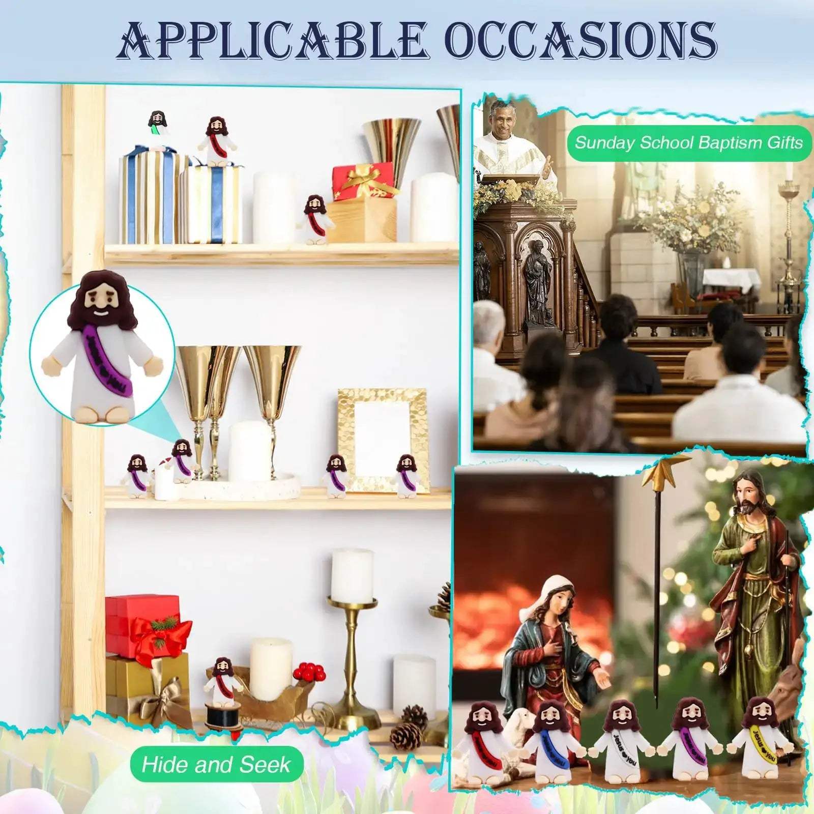 Mini Jesus Statue Set For Easter Decor And Gifts Premium - ToylandEU