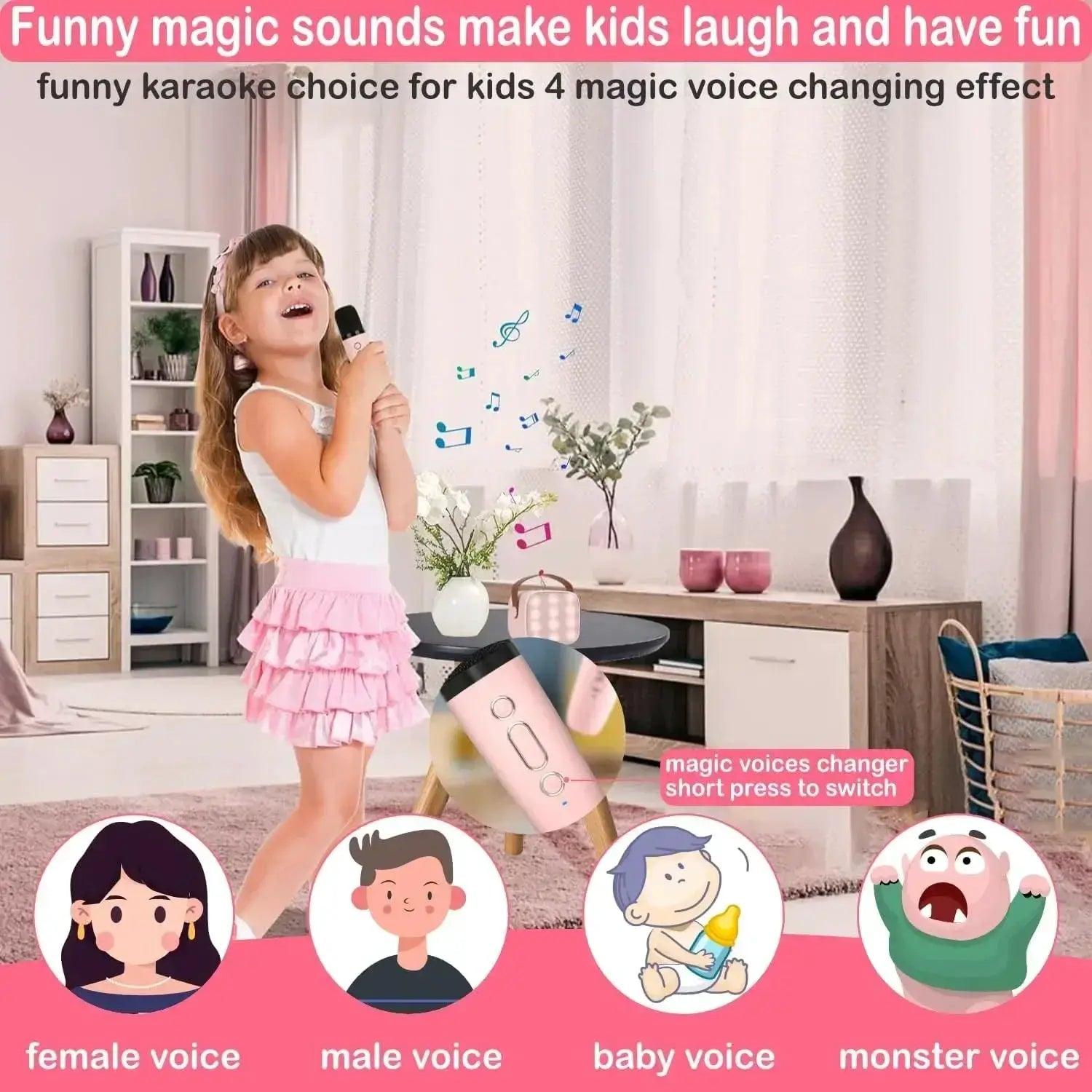  Mini Karaoke Machine Compact With Bluetooth Speaker And Mics -  ToylandEU™