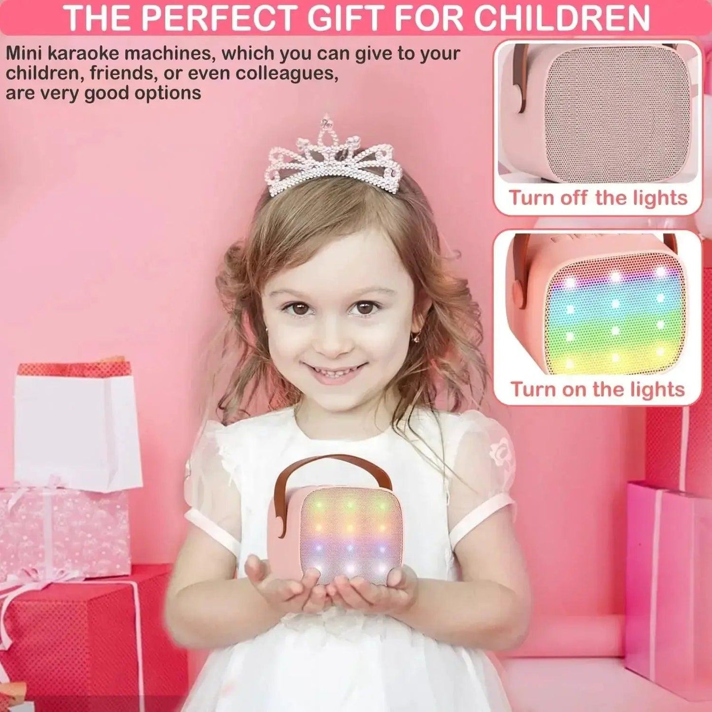  Mini Karaoke Machine Compact With Bluetooth Speaker And Mics -  ToylandEU™
