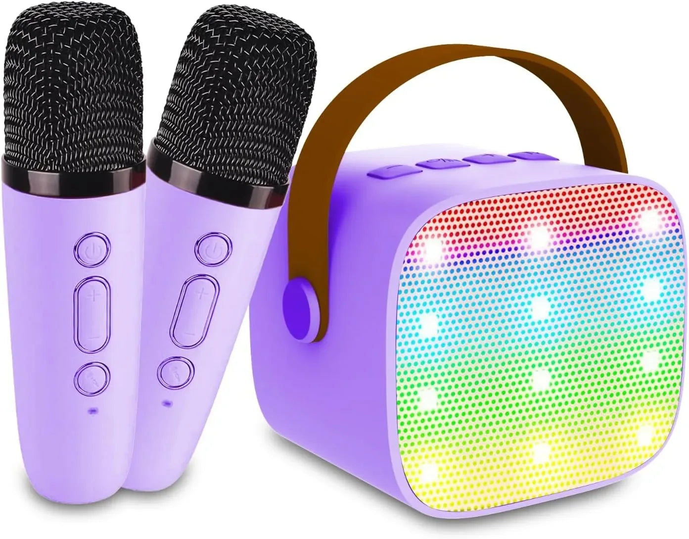 Mini Karaoke Machine With Bluetooth Speaker And 2 Wireless Mics - ToylandEU