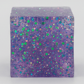 Mini Magic Cube Slow Rising Purple Glitter | Toylandeu™