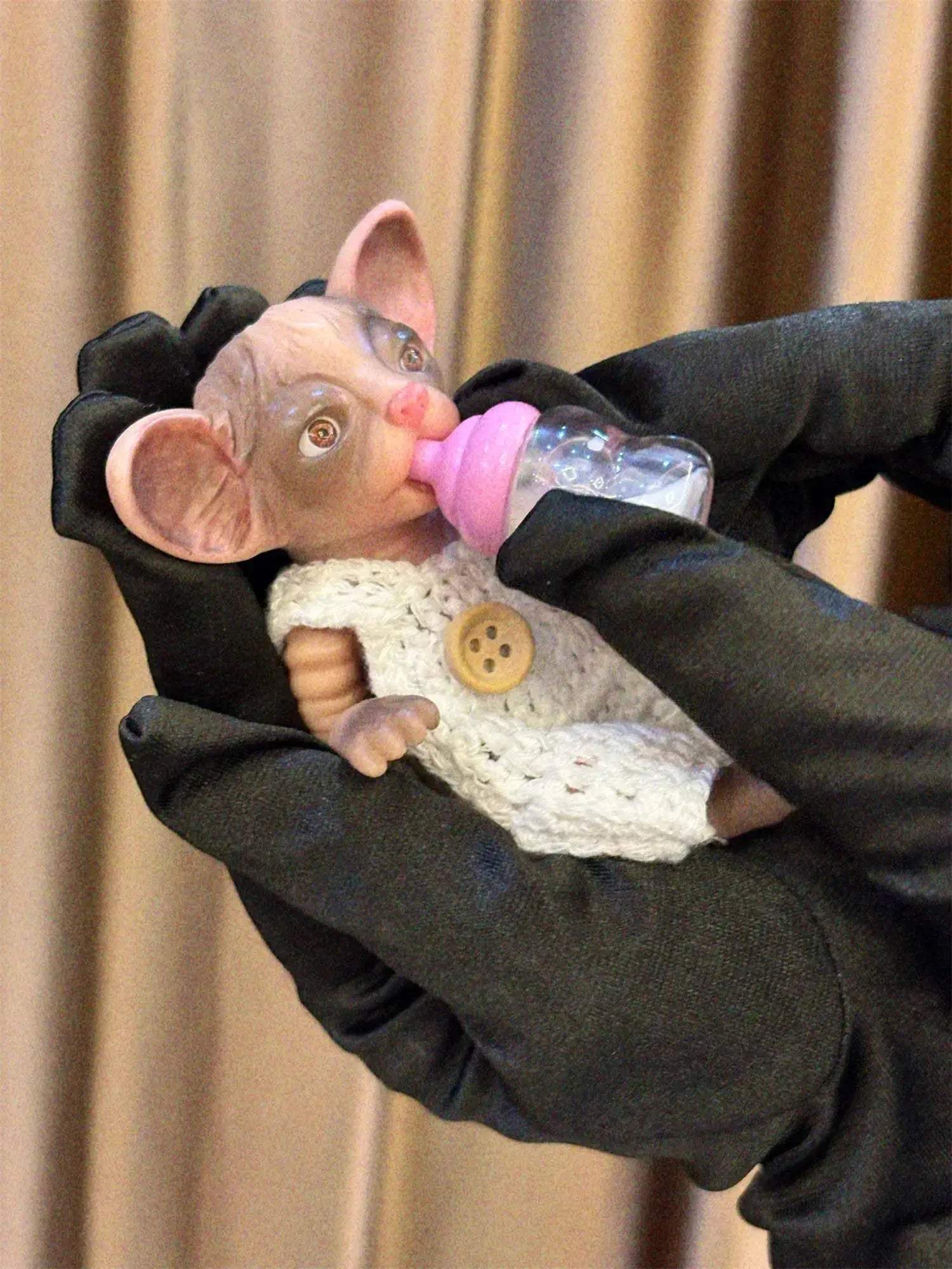 Mini Palm Silicone Reborn Tiger Doll Lifelike Soft Touch - ToylandEU