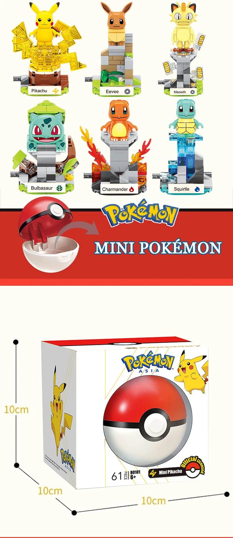 Mini Pikachu Claw Crane Building Blocks Gift Toy - ToylandEU