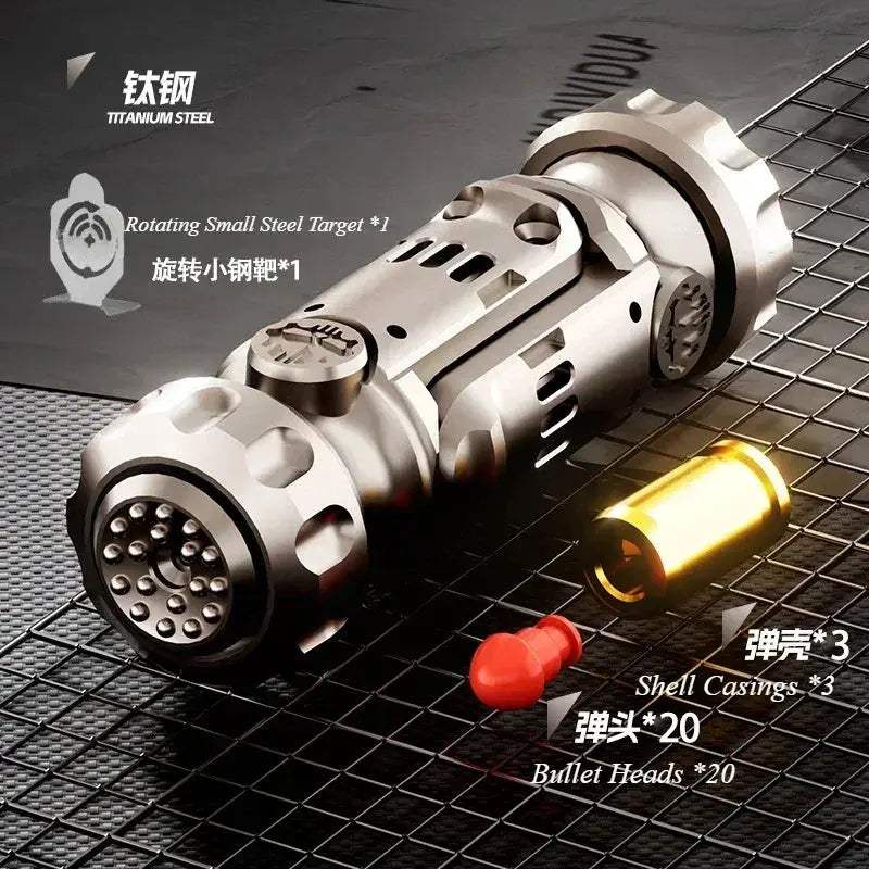 Mini Pistol Fidget Spinner Stress Relief Toy Ejectable Shells - ToylandEU