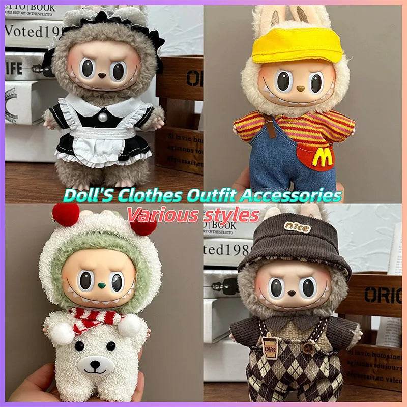 Mini Plush Doll Clothes Outfit Accessories For Kpop Exo 15-17cm - ToylandEU