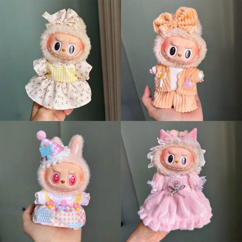 Mini Plush Doll Clothing for Exo 17cm Labubu Suit Gift - ToylandEU