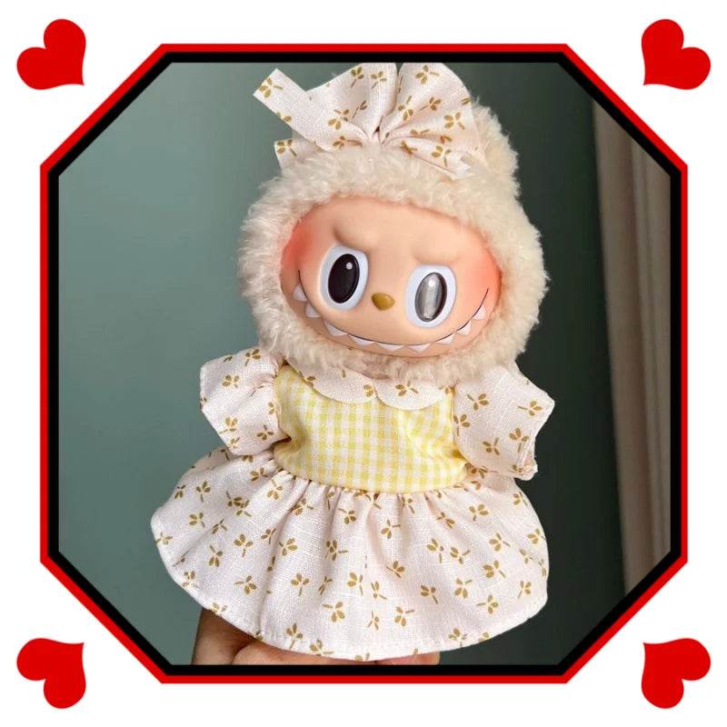 Mini Plush Doll Clothing for Exo 17cm Labubu Suit Gift - ToylandEU