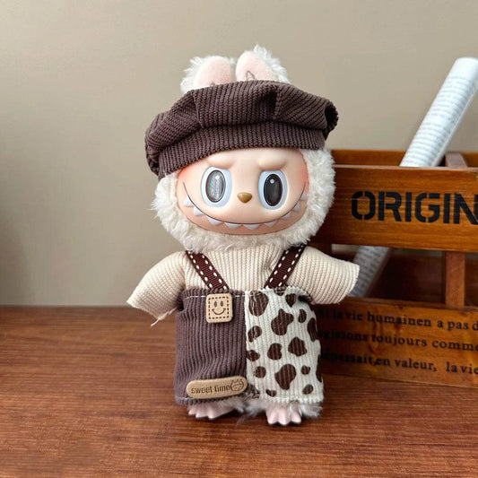 Mini Plush Doll Fashion Clothes Outfit for 17cm Labubu Doll Accessories Gift - ToylandEU