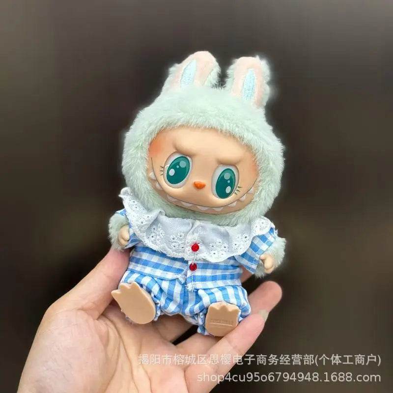 Mini Plush Dolls Clothes Outfit Accessories For Korea Kpop Exo 15-17cm Labubu Idol Overalls Set Clothing Gift 2025 New - ToylandEU