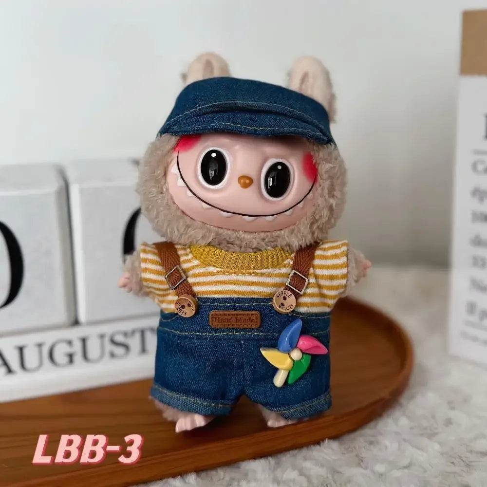 Mini Plush Dolls Clothes Outfit Accessories For Korea Kpop Exo 15-17cm Labubu Idol V1 V2 Cute Suit Clothing Gift - ToylandEU