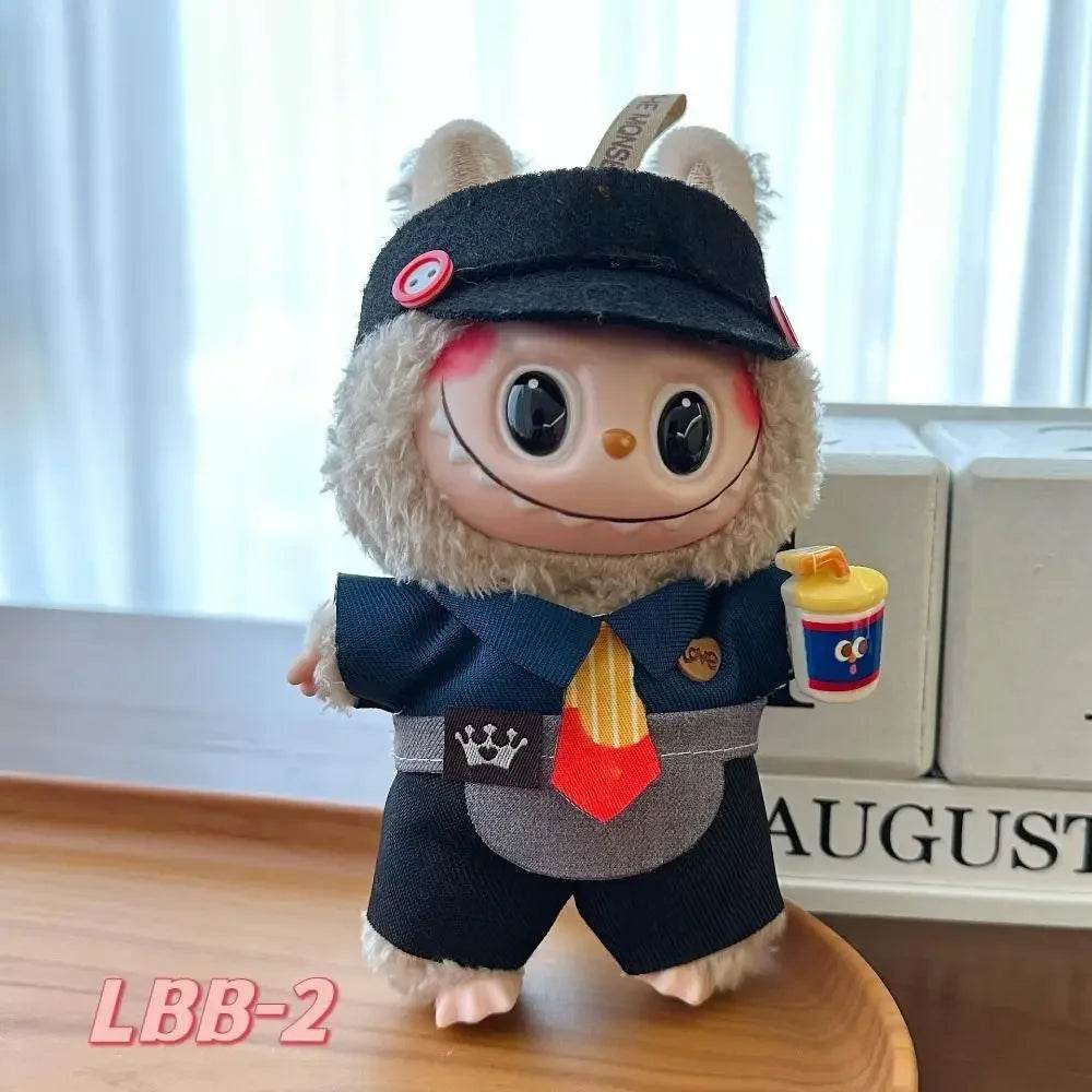 Mini Plush Dolls Clothes Outfit Accessories For Korea Kpop Exo 15-17cm Labubu Idol V1 V2 Cute Suit Clothing Gift - ToylandEU
