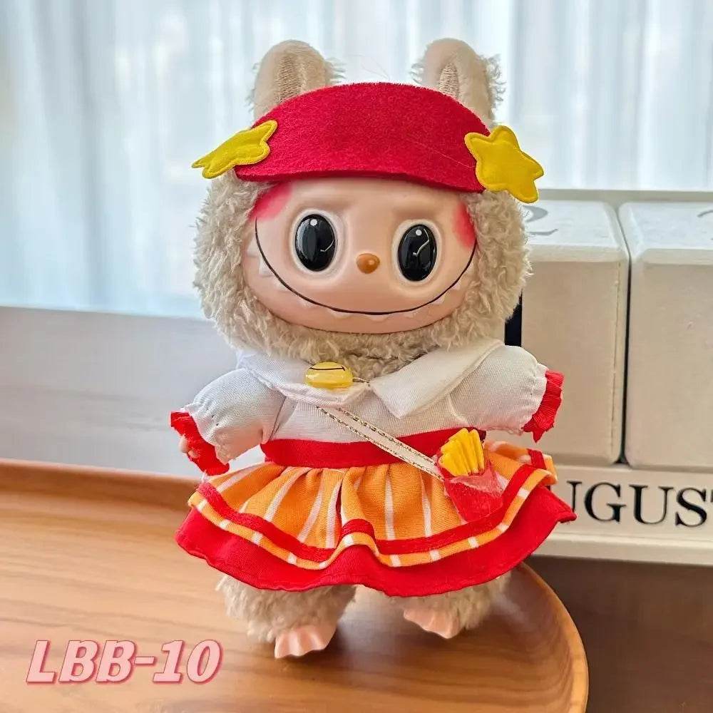 Mini Plush Dolls Clothes Outfit Accessories For Korea Kpop Exo 15-17cm Labubu Idol V1 V2 Cute Suit Clothing Gift - ToylandEU