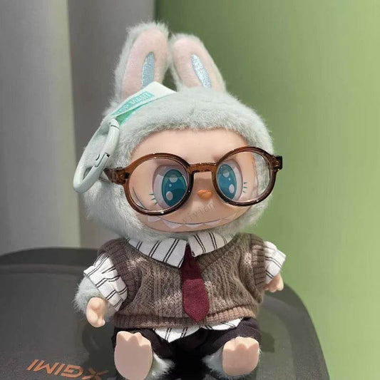 Mini Plush Dolls Clothes Outfit Accessories Korea Kpop Exo 15-17cm Labubu Idol V1 V2 Vest Uniform Set Clothing Gift - ToylandEU