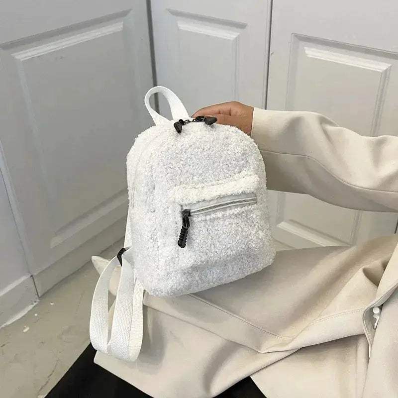 Mini Plush Kids Backpack High Capacity Cute Lamb Design - ToylandEU