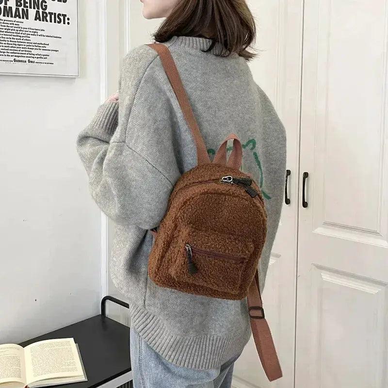  Mini Plush Kids Backpack High Capacity Lamb Design -  ToylandEU™