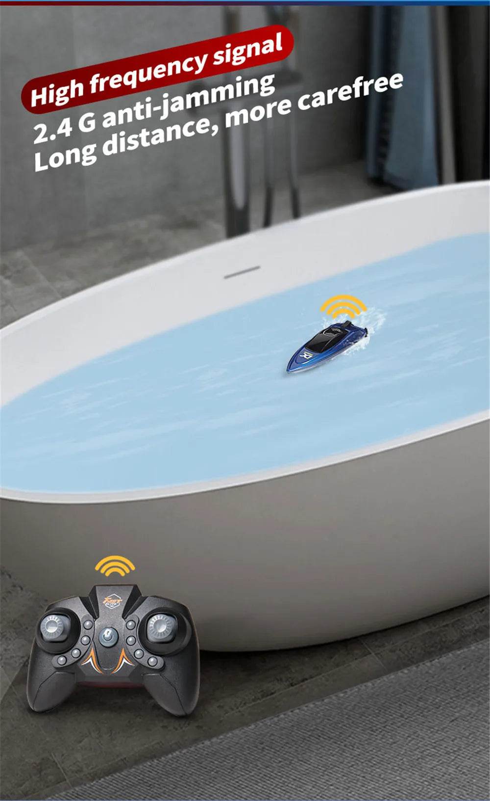 Mini RC Boat 5km/h Radio Remote Controlled High Speed Ship - ToylandEU