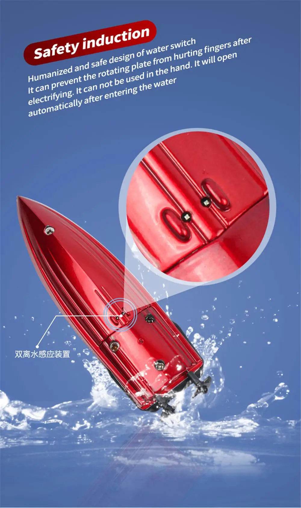 Mini RC Boat 5km/h Radio Remote Controlled High Speed Ship - ToylandEU