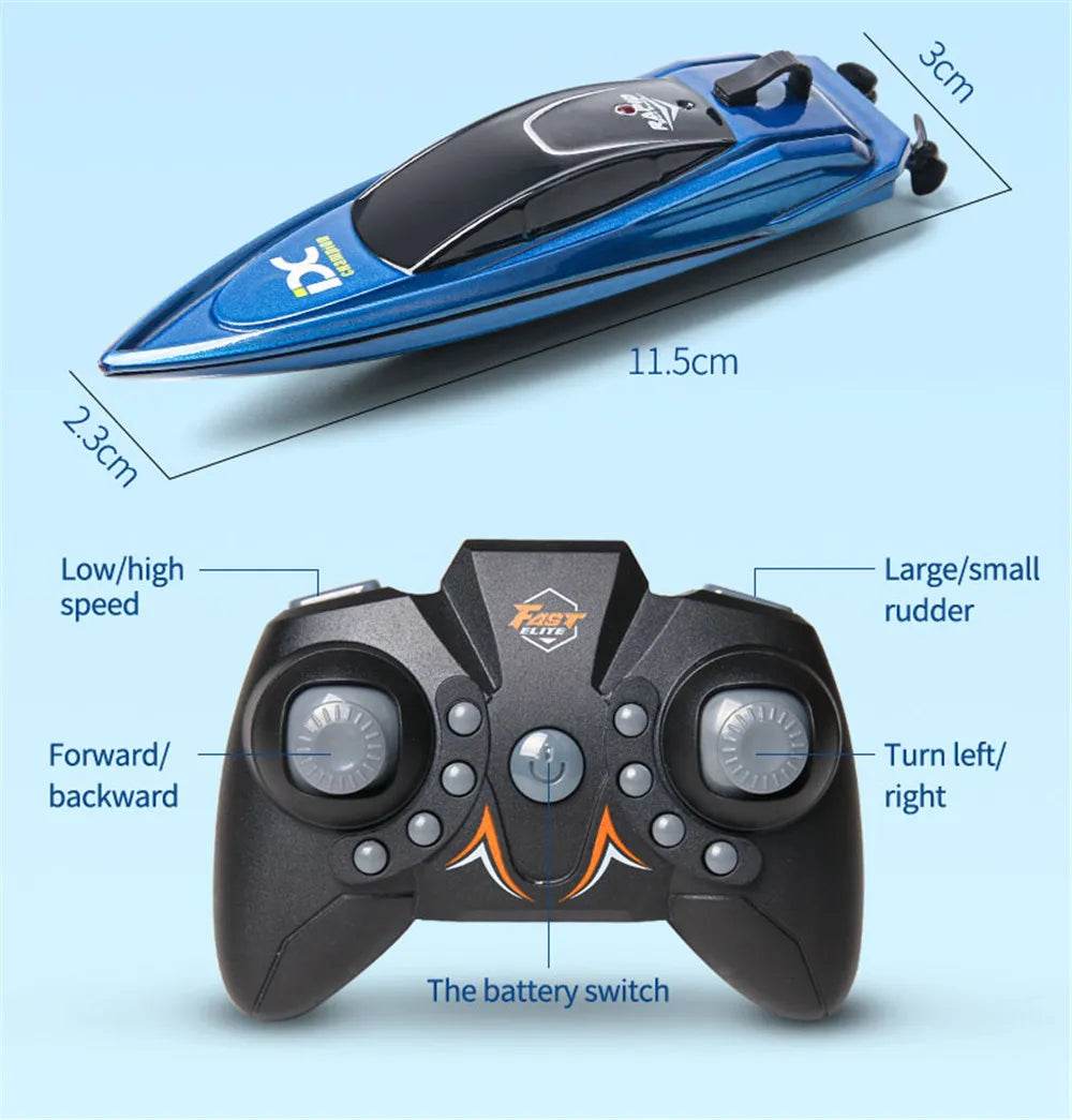 Mini RC Boat 5km/h Radio Remote Controlled High Speed Ship - ToylandEU