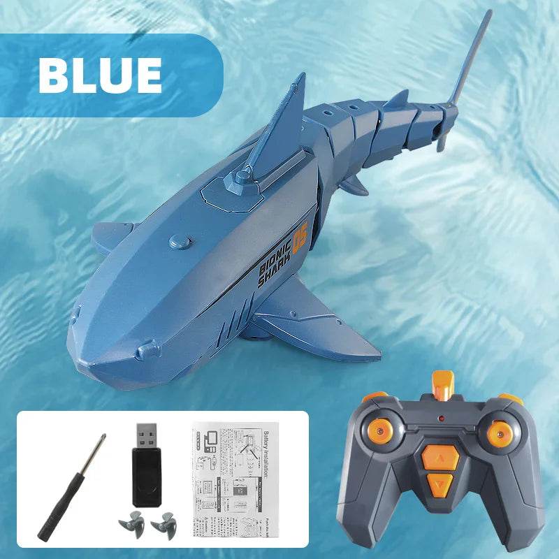 Mini RC Submarine Shark Speed Remote Control Boat Waterproof - ToylandEU