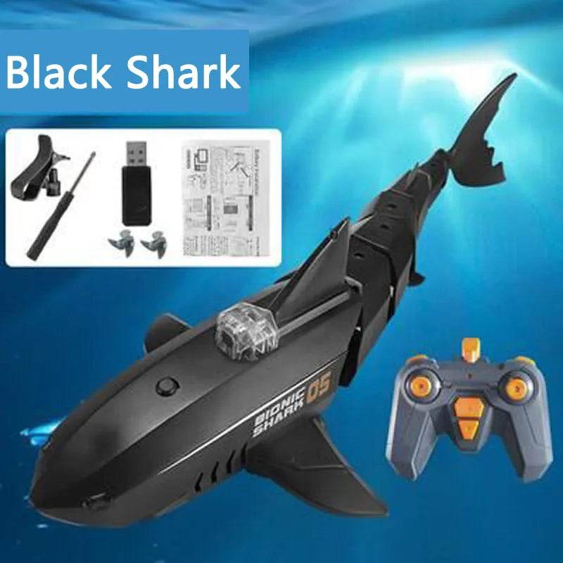 Mini RC Submarine Shark Speed Remote Control Boat Waterproof - ToylandEU
