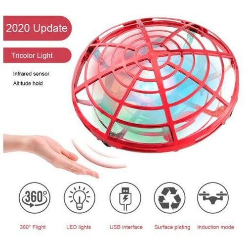 Mini Rc Ufo Drone With Led Light Gesture Sensing Quadcopter ToylandEU.com Toyland EU