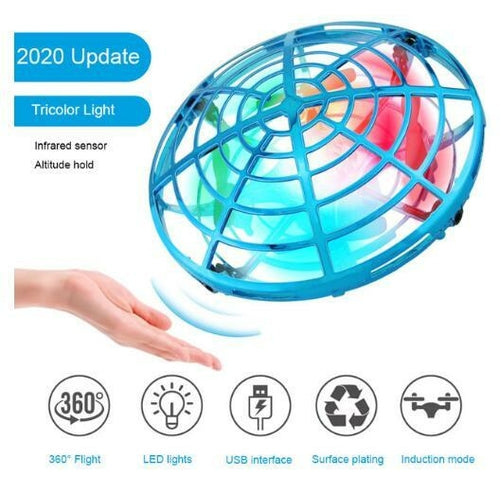 Mini Rc Ufo Drone With Led Light Gesture Sensing Quadcopter ToylandEU.com Toyland EU