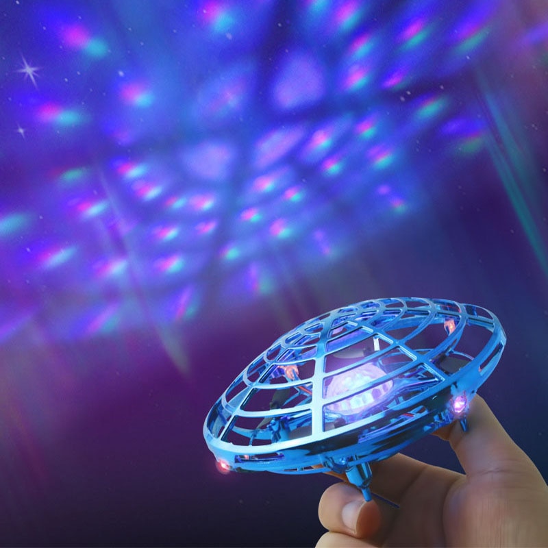 Mini Rc Ufo Drone With Led Light Gesture Sensing Quadcopter - ToylandEU