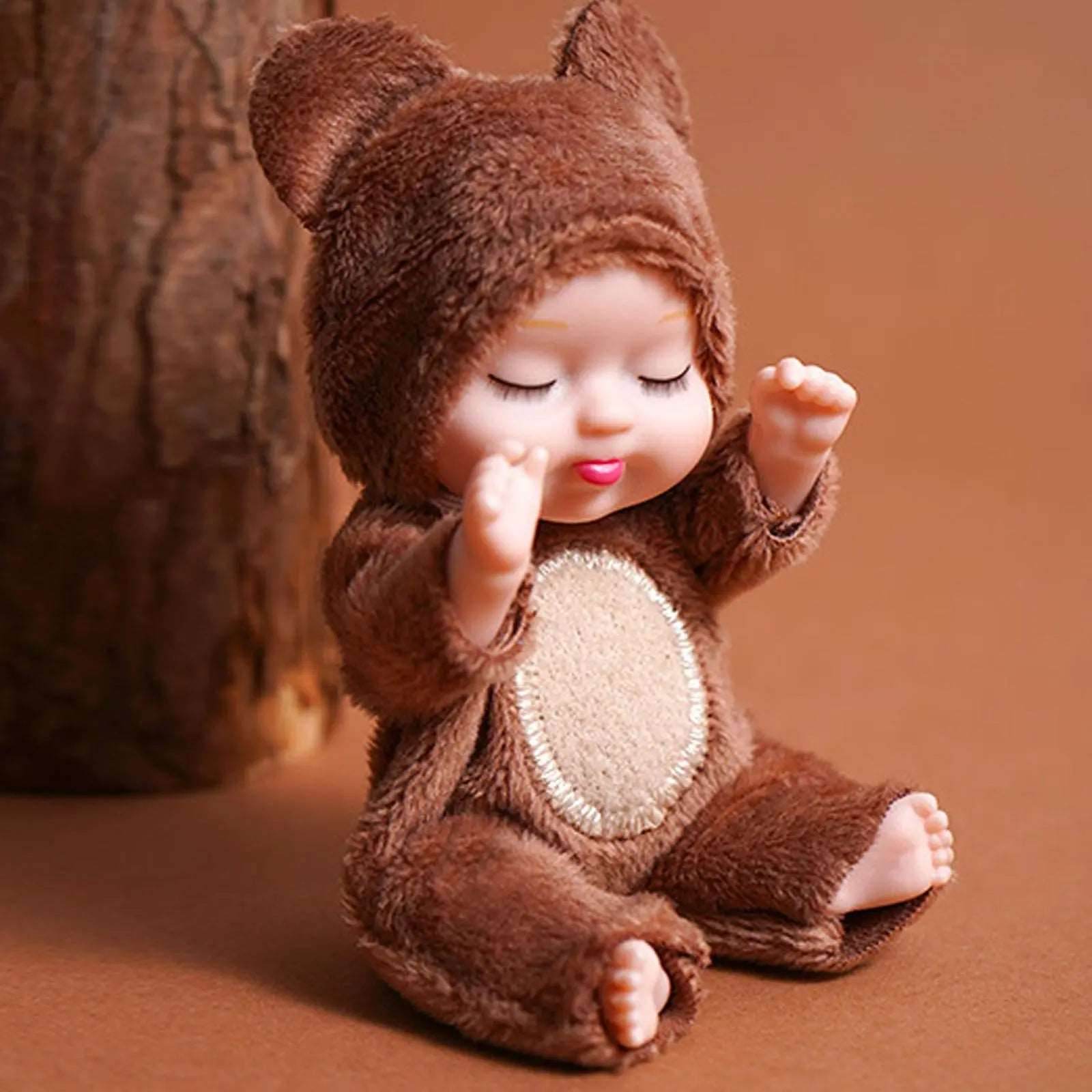 Mini Reborn Sleeping Doll with Flexible Joints - 11cm Realistic Toy - ToylandEU